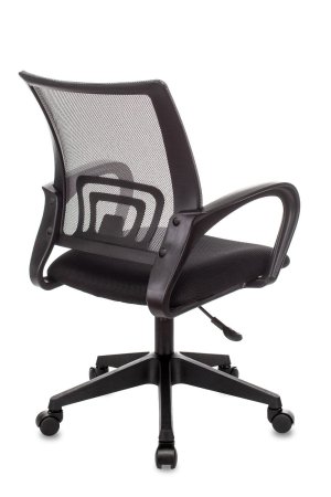Кресло офисное TopChairs ST-Basic сетка/ткань темно-серый (Компьютерное кресло ST-Basic темно-серый)