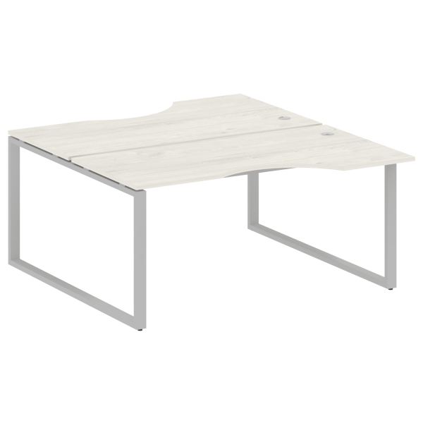 Рабочая станция криволинейная Metal System Style БО.РАС-СА-2.1 1600x1835x750 (Дуб Наварра/Серый металл)