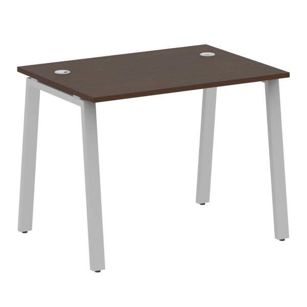 Стол письменный Metal System Style БА.СП-1 1000x720x750 (Венге Цаво/Серый металл)