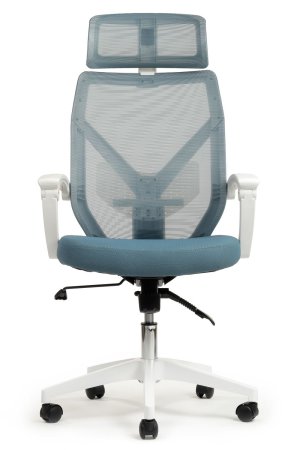 Офисное кресло Oliver RCH W-203AC Белый пластик | Синий (Белый | Синий)