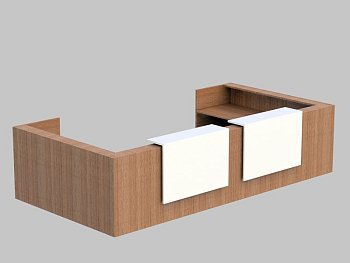Композиция U-образная, верхний модуль лакировка Z2 Z2C30 L 4450x2310x1130