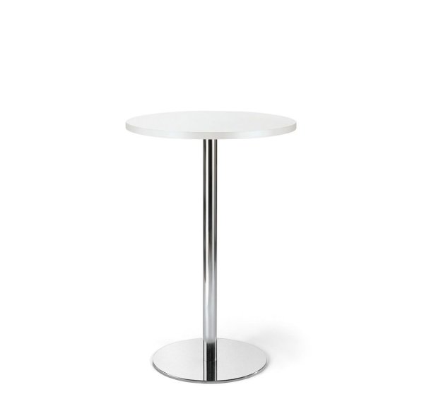 Стол барный 60/105 CAFE 60x105 W3 600х600х1050 (Белый/Хром)
