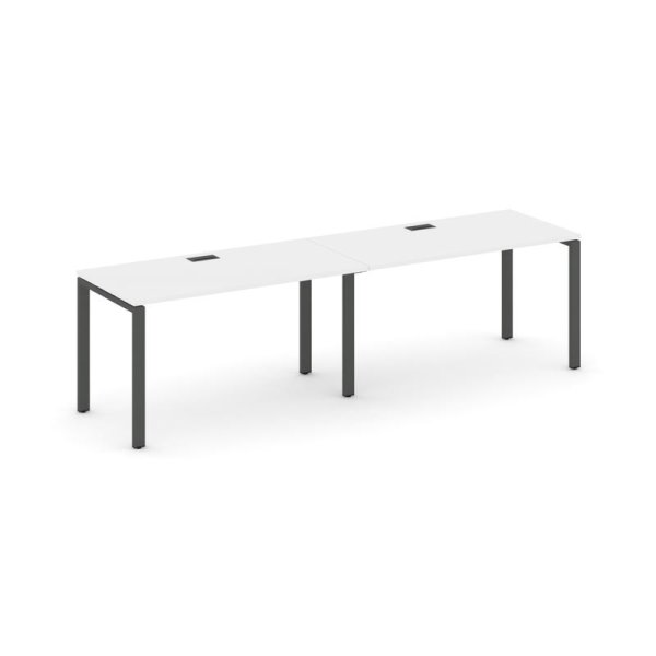 Рабочая станция 1 сторонняя SN-6P.ORS-022 (2360х800х750) (Белый/Металл Антрацит)
