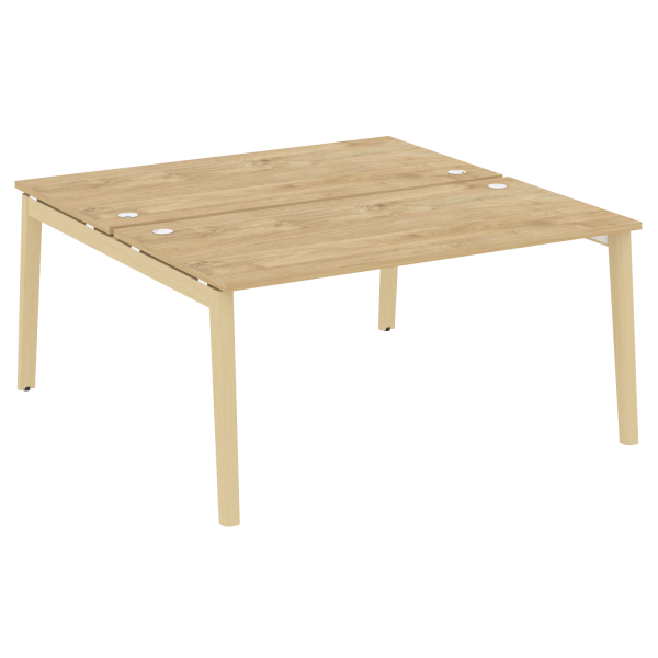 Рабочая станция на деревянных опорах Onix Wood OW.D.RS-2.4.8 1580x1635x750