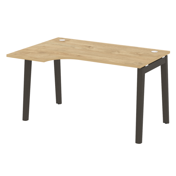 Стол эргономичный левый на деревянных опорах Onix Wood OW.SA-2L 1380x980x750