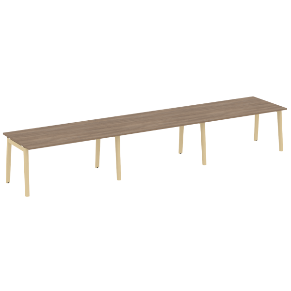 Стол переговорный на деревянных опорах Onix Wood OW.PRG-3.4 4740x980x750