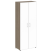 Шкаф для документов со стеклом белым LT.ST-1.10 R white