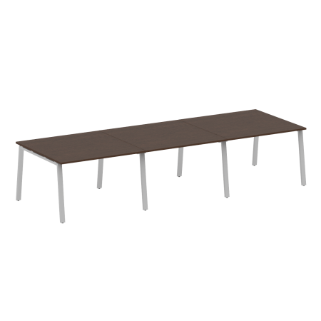 Стол для переговоров (3 столешницы) на А-образном м/к Metal System Style БА.ПРГ-3.2 3600x1235x750