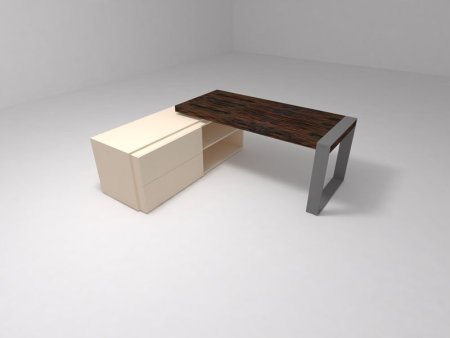 Стол для опорной тумбы Brix BR.00.12 1800x800x750 (Бежевый (акрил)Серый)